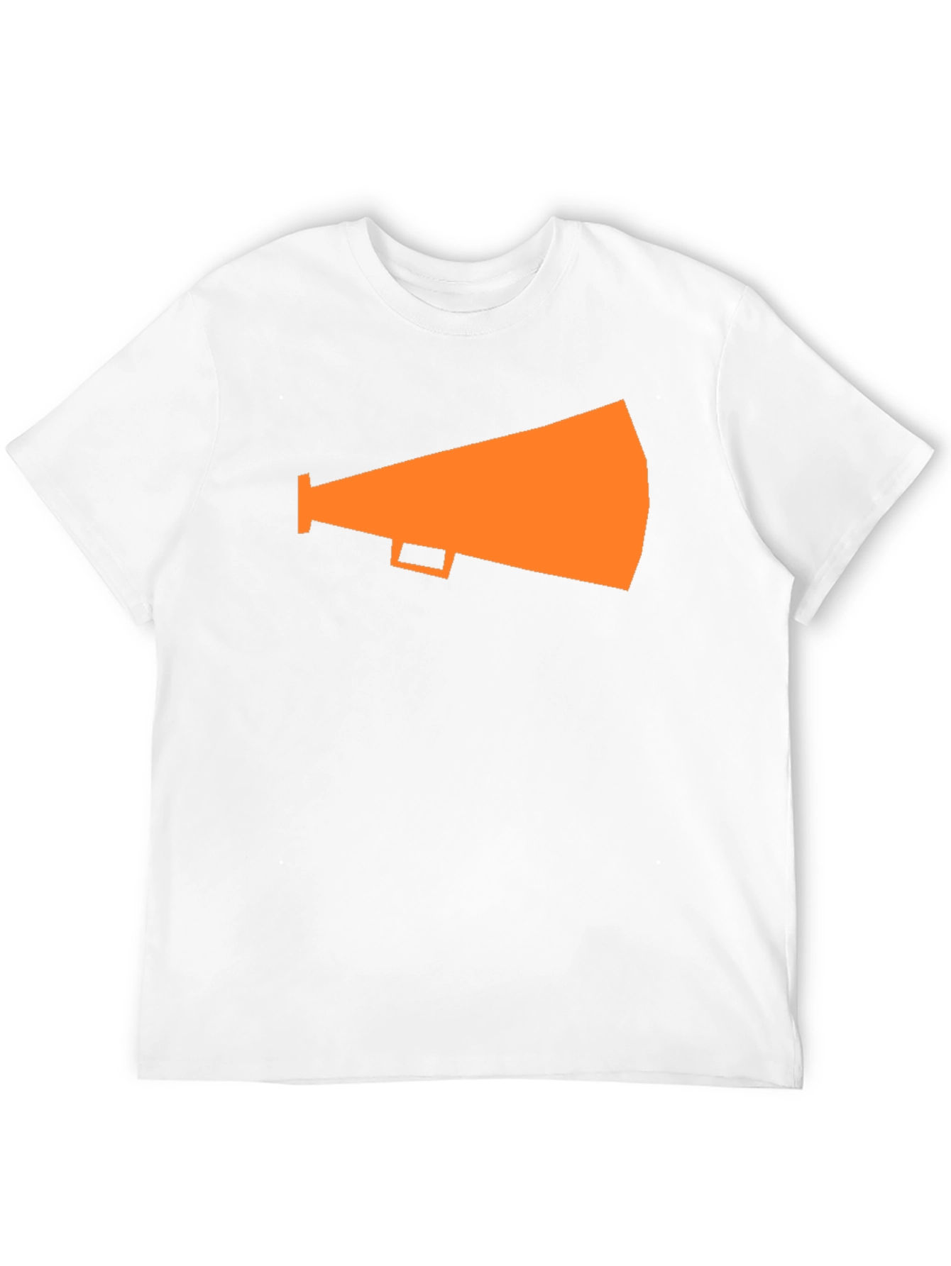 Orange Megaphone Graphic Tee - Black