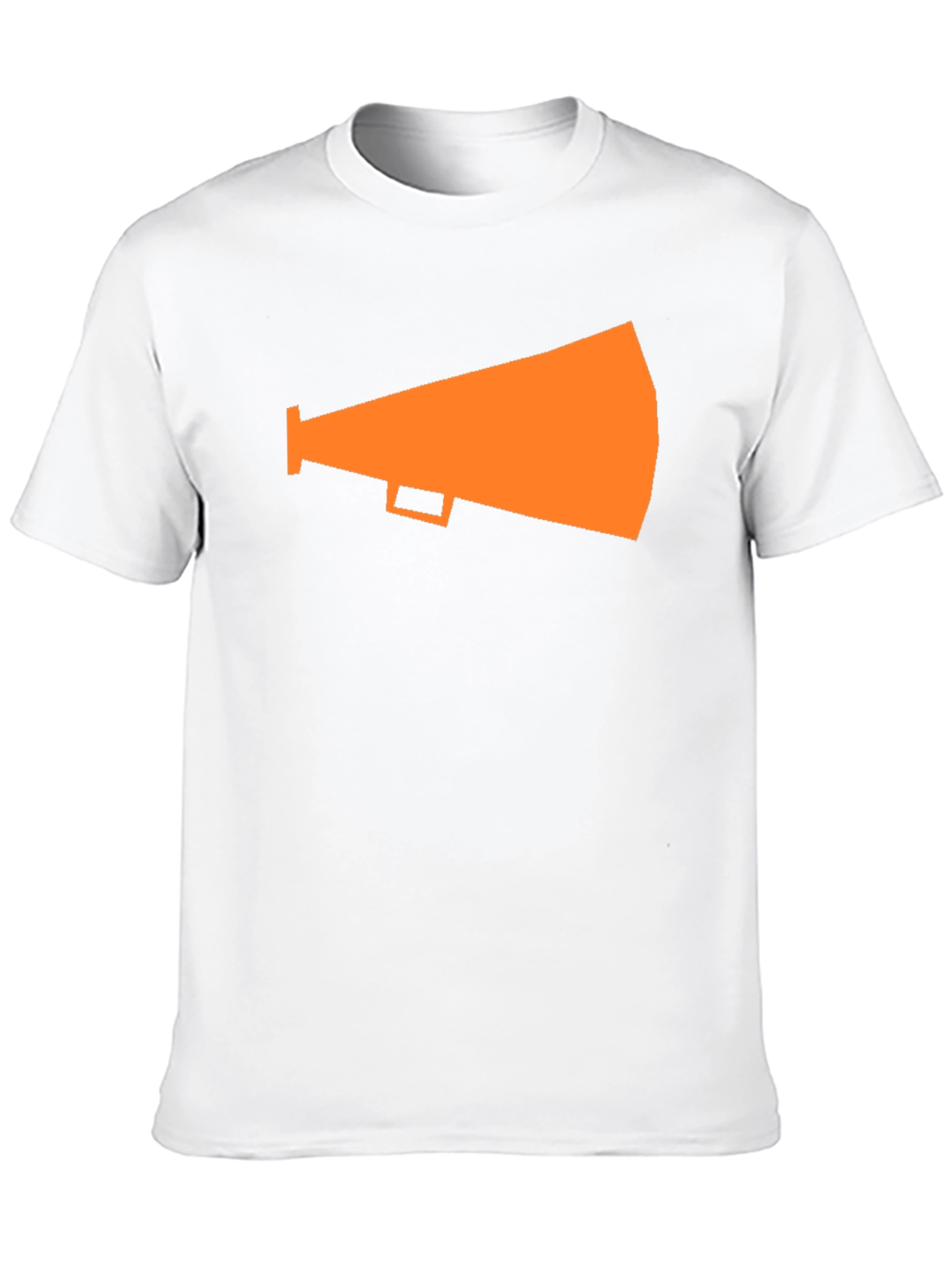 Orange Megaphone Graphic Tee - Black