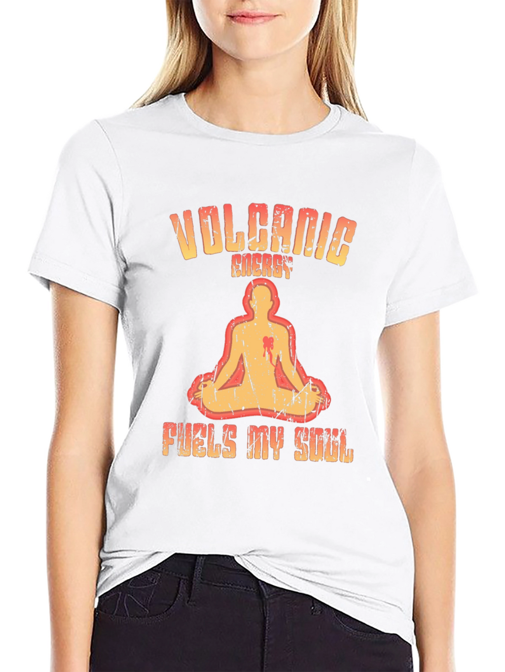 Volcanic Energy Graphic Tee - Mens Black T-Shirt