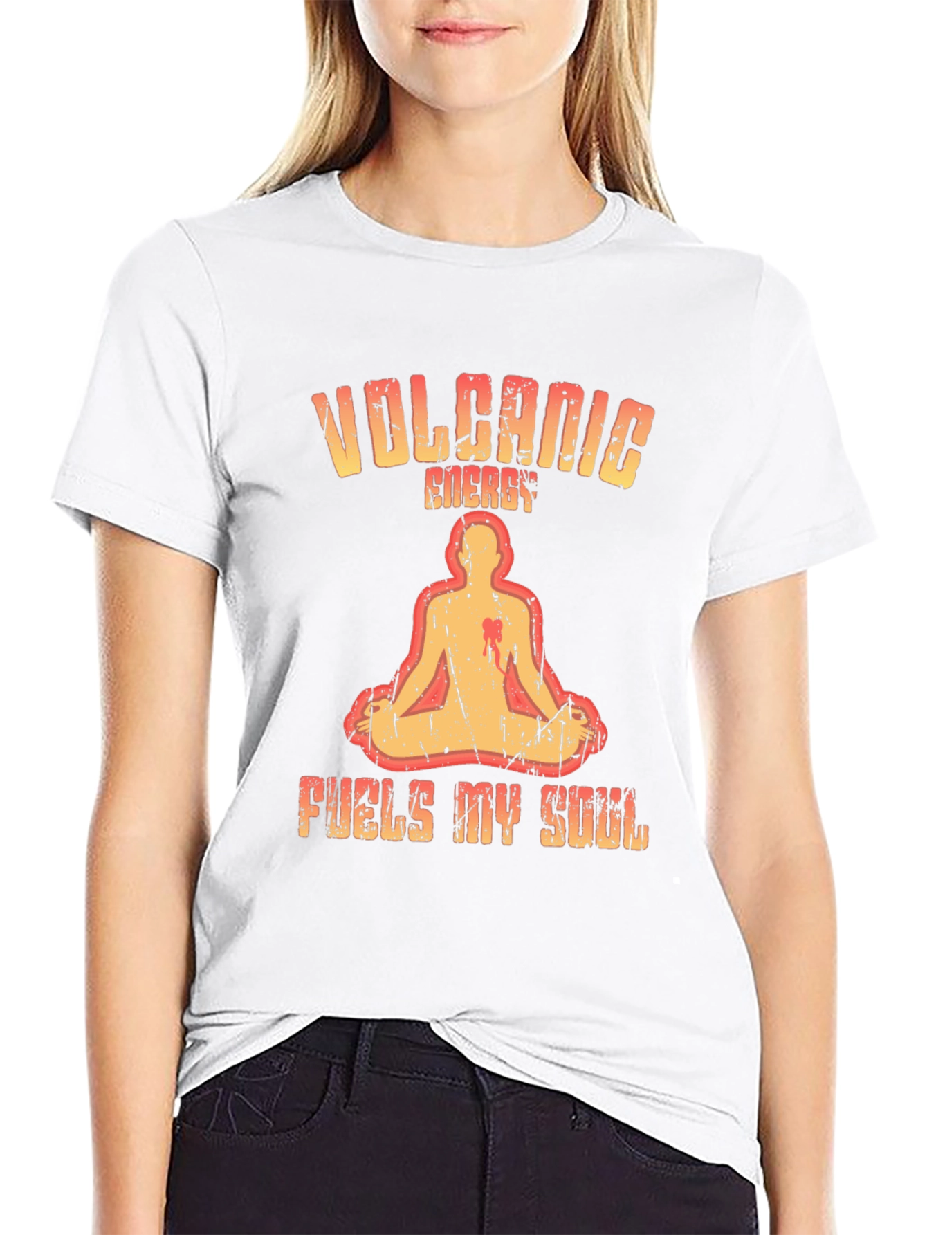 Volcanic Energy Graphic Tee - Mens Black T-Shirt