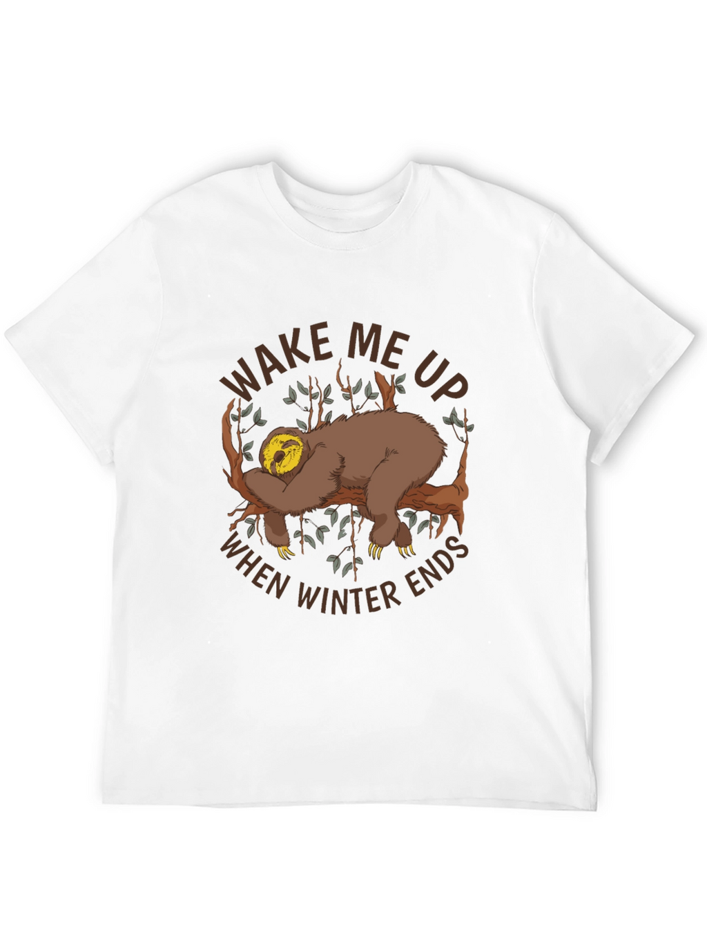 Wake Me Up Sloth Graphic Tee