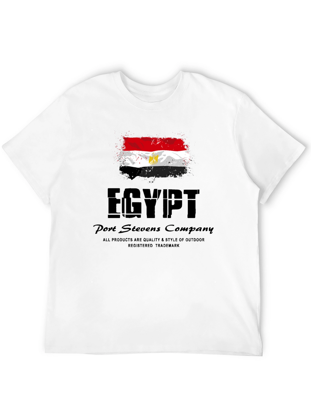 Egypt Flag Graphic Black T-Shirt