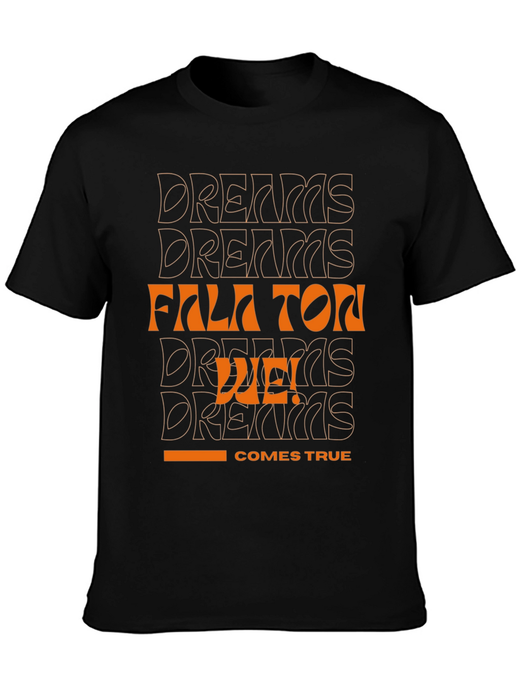 Dreams Come True Black Graphic Tee