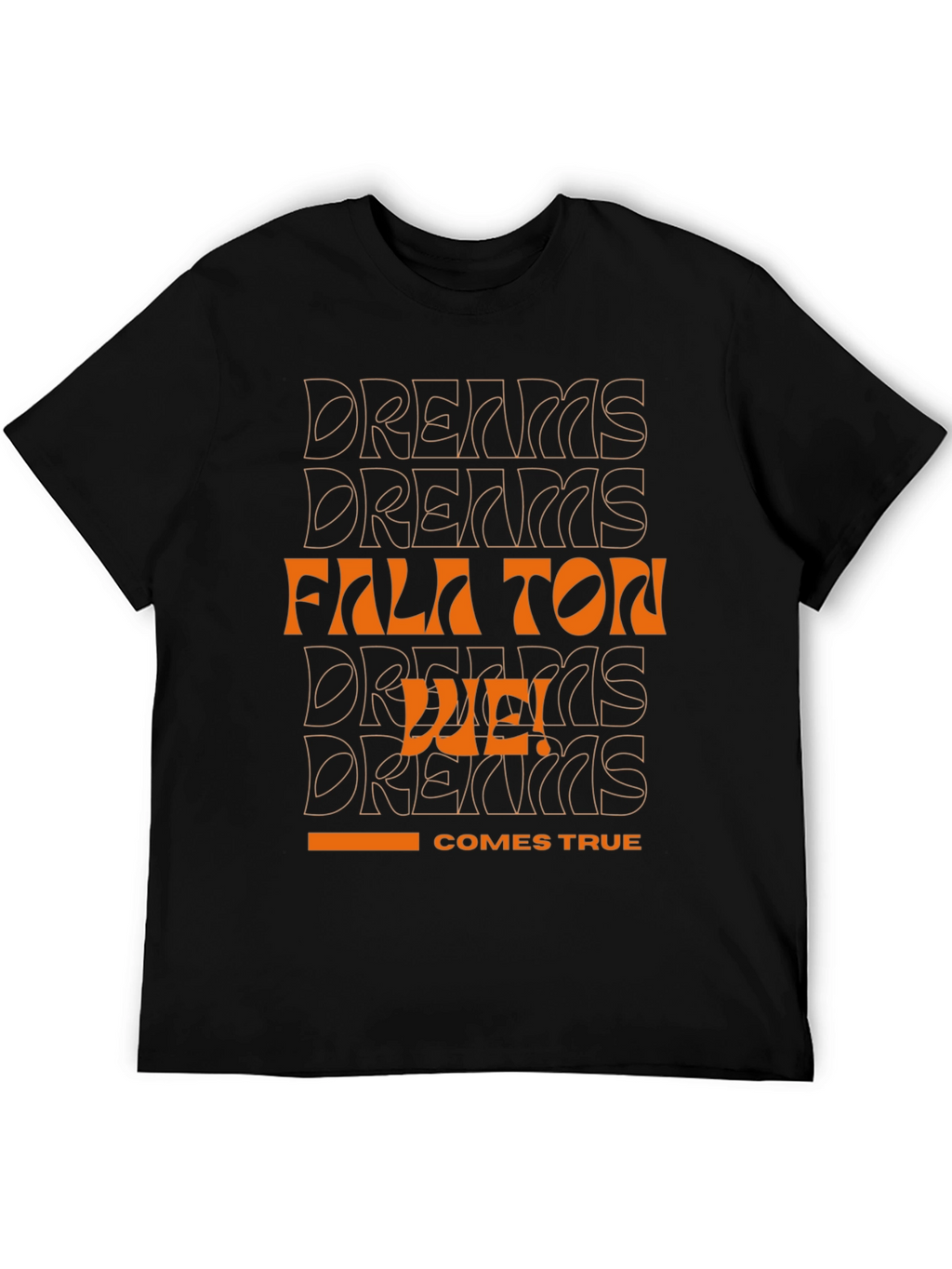 Dreams Come True Black Graphic Tee