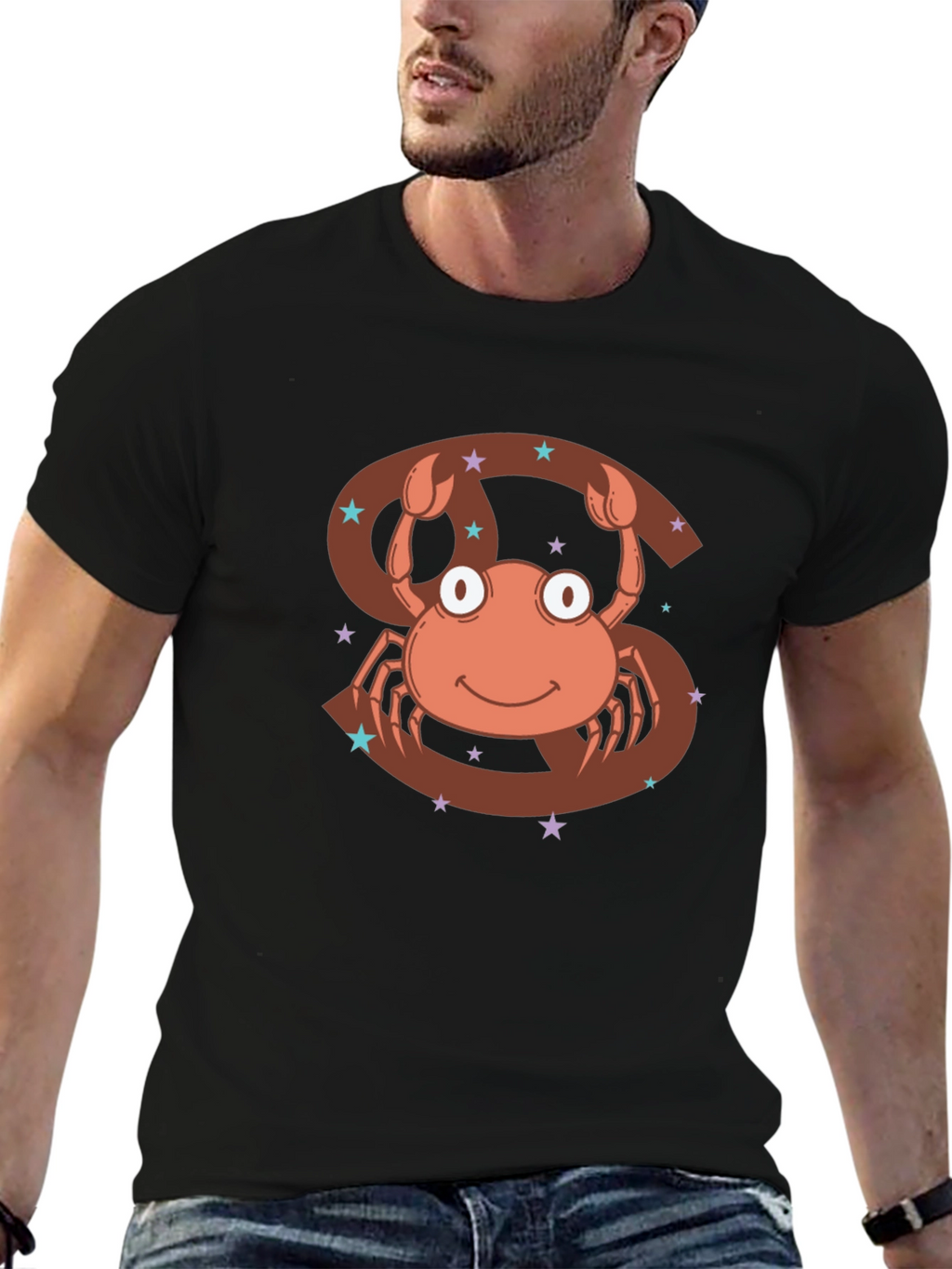 Cancer Zodiac T-Shirt - Cute Crab Design