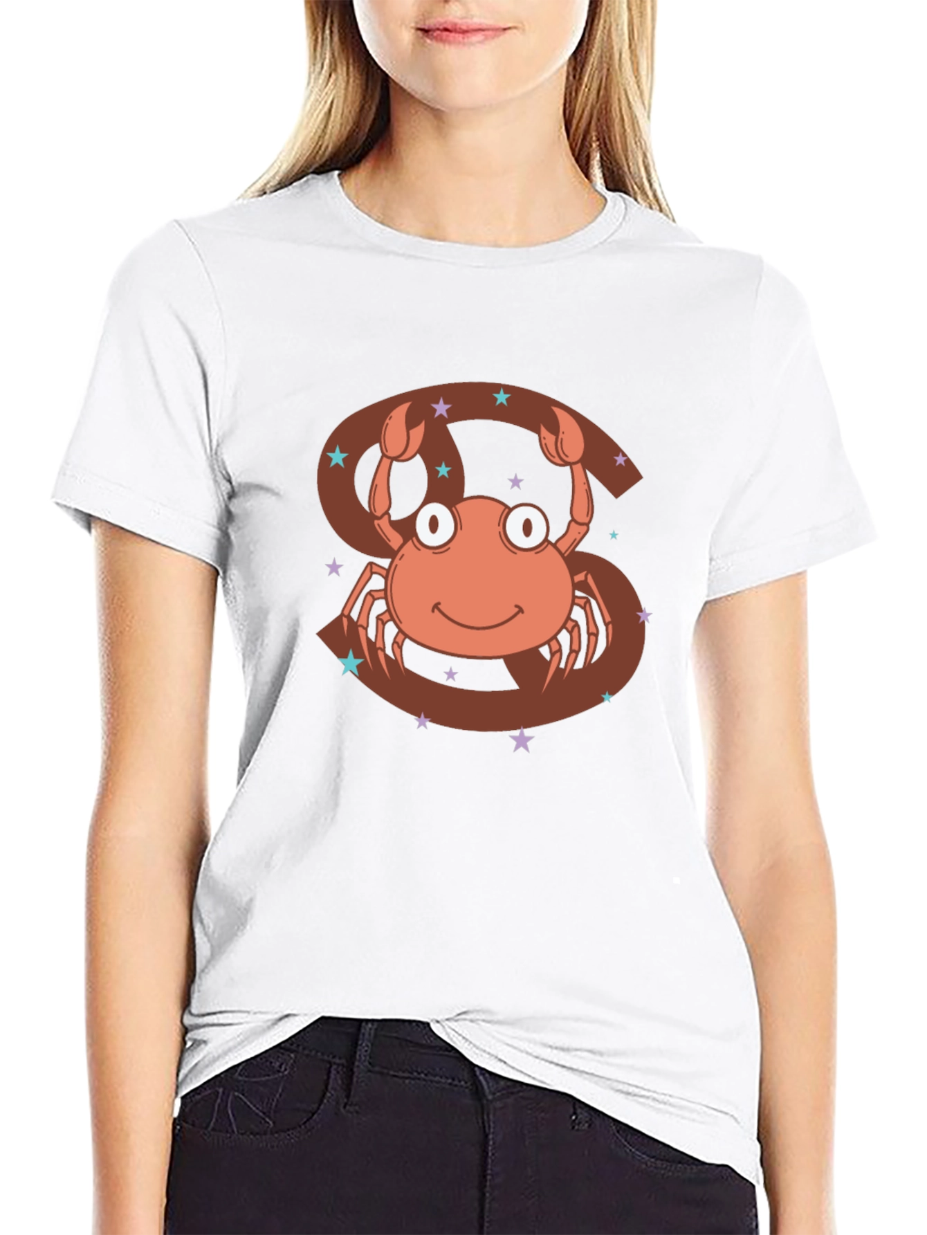 Cancer Zodiac T-Shirt - Cute Crab Design