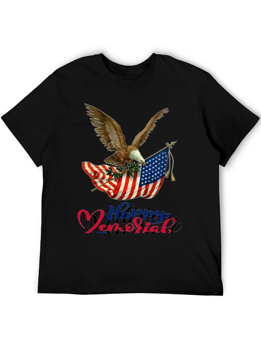 Patriotic Eagle & Flag Memorial Day T-Shirt