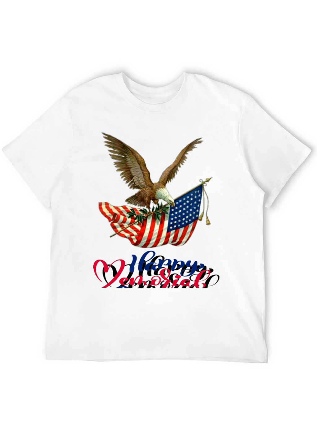 Patriotic Eagle & Flag Memorial Day T-Shirt