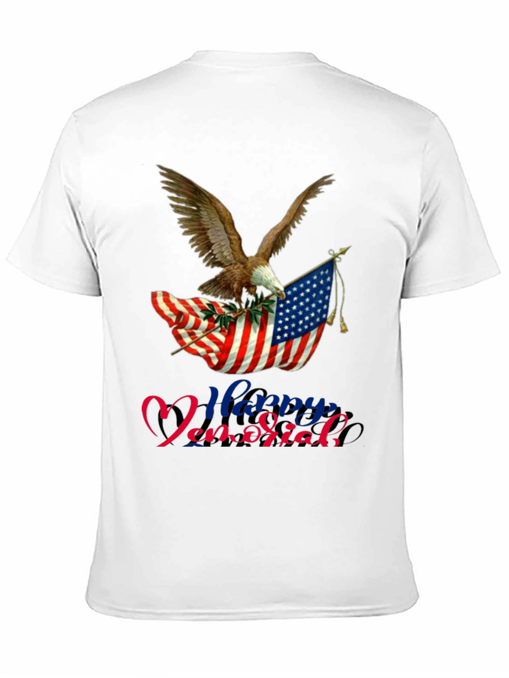Patriotic Eagle & Flag Memorial Day T-Shirt