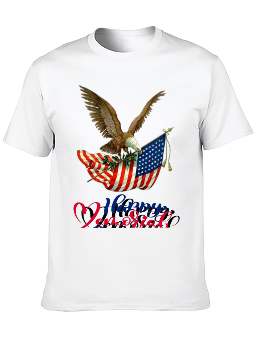 Patriotic Eagle & Flag Memorial Day T-Shirt