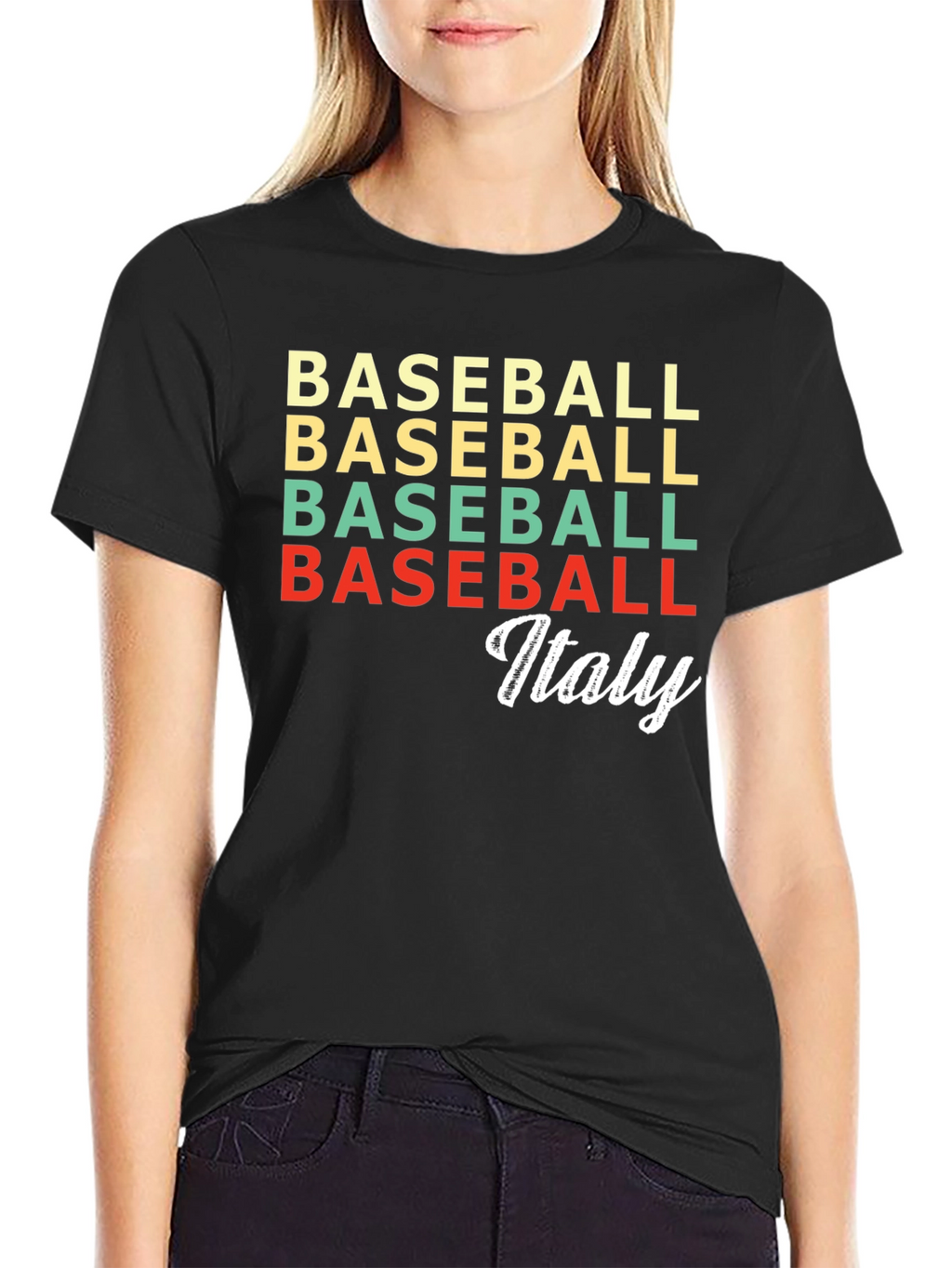 Baseball Italy Retro T-Shirt
