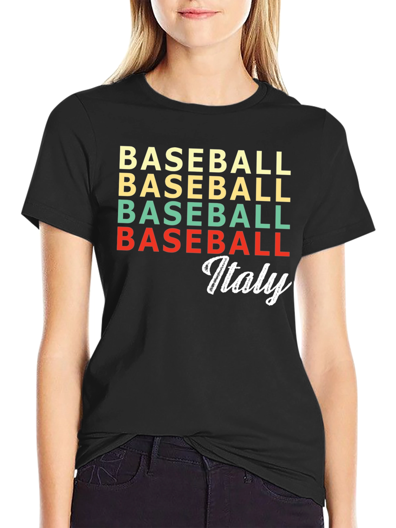 Baseball Italy Retro T-Shirt