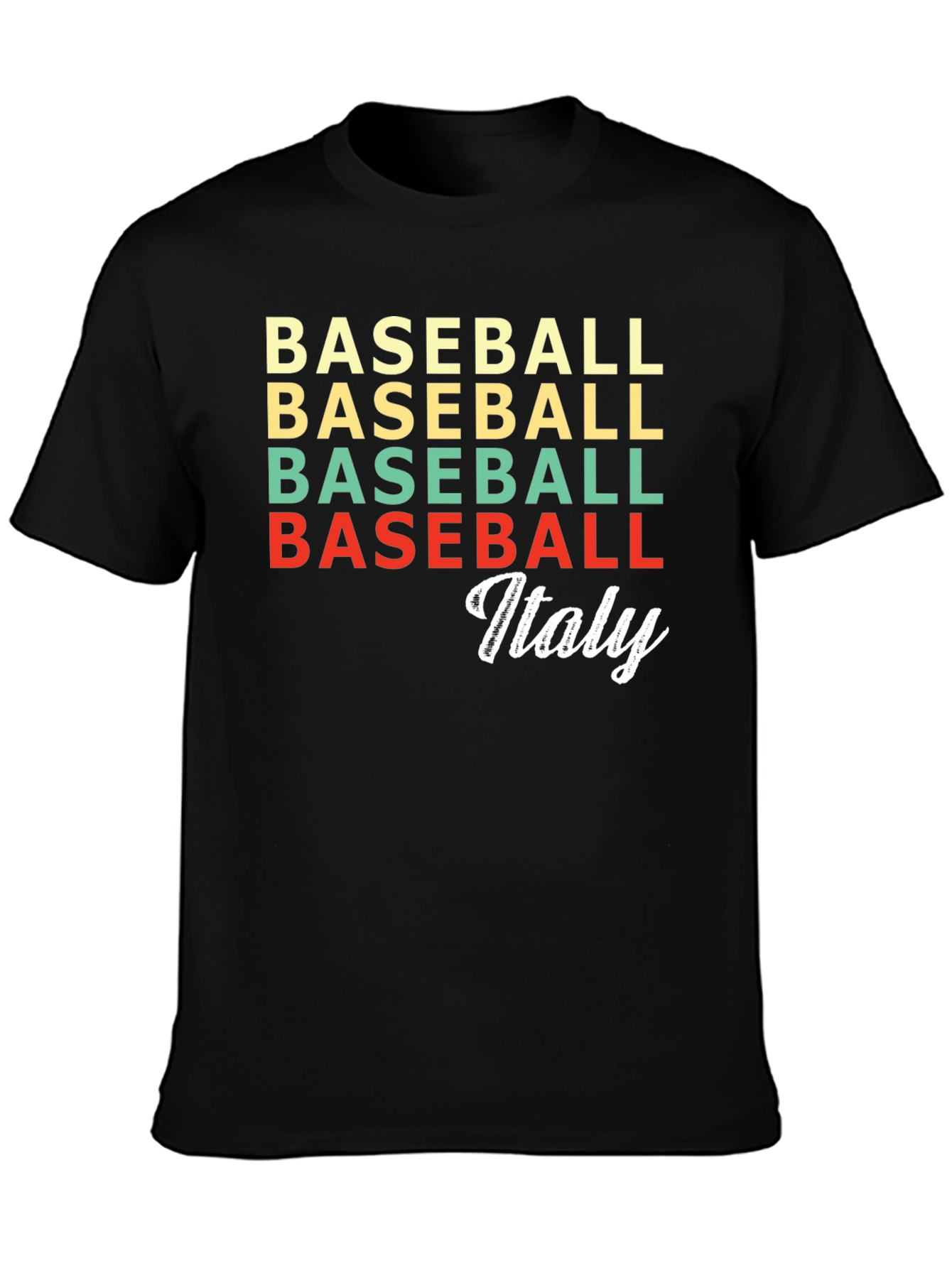 Baseball Italy Retro T-Shirt