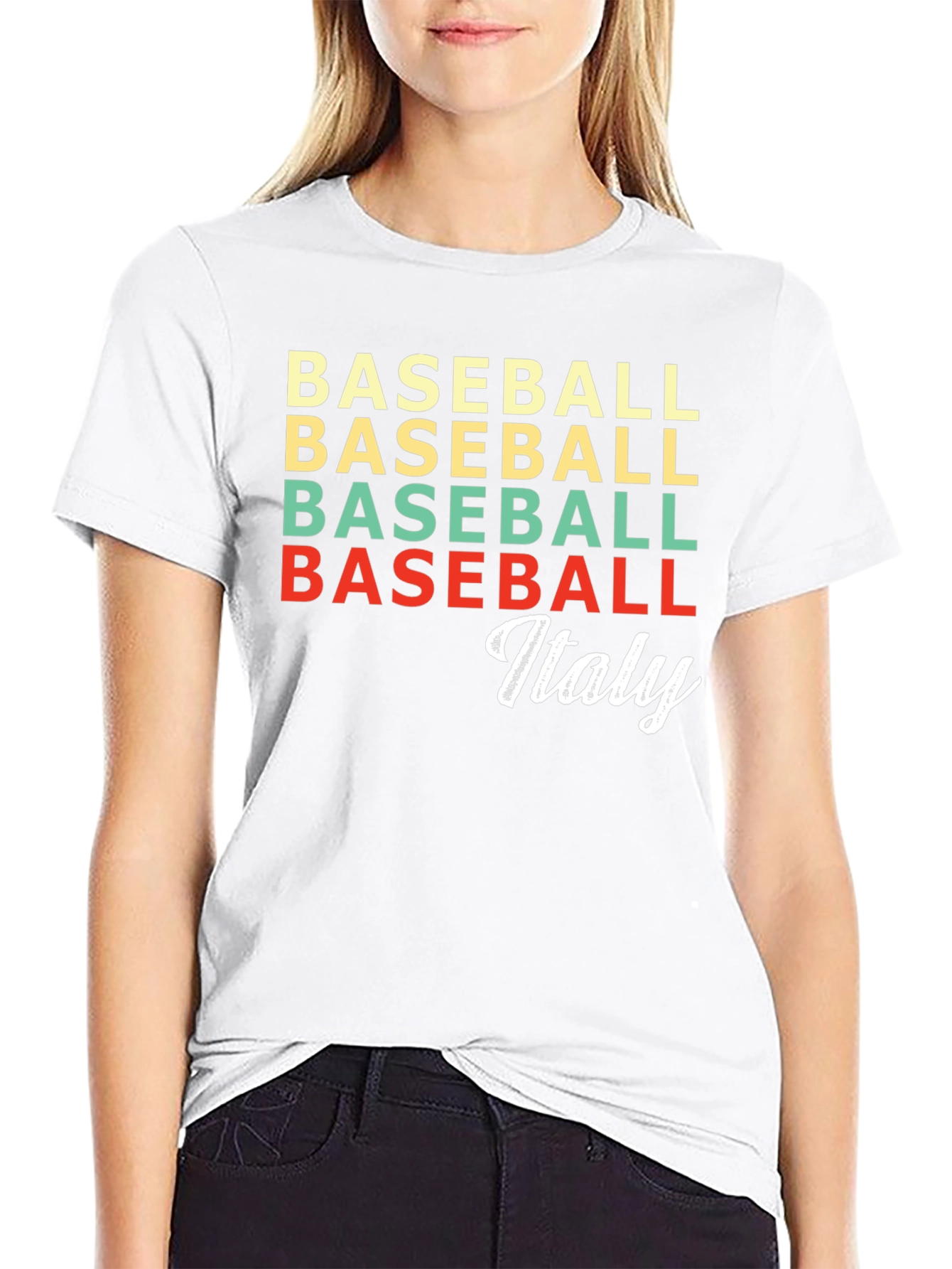 Baseball Italy Retro T-Shirt