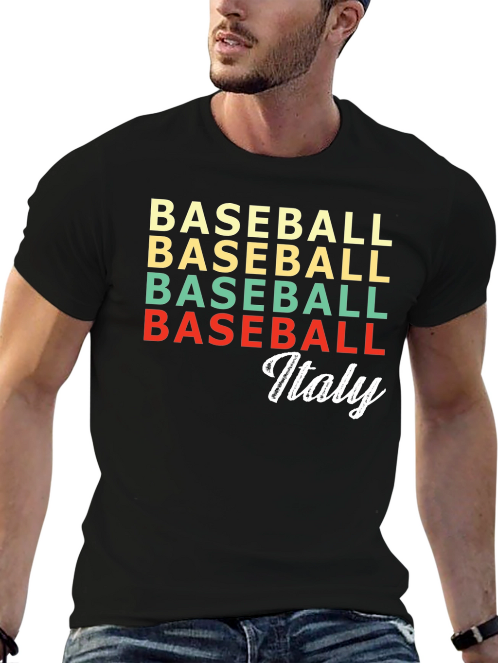 Baseball Italy Retro T-Shirt
