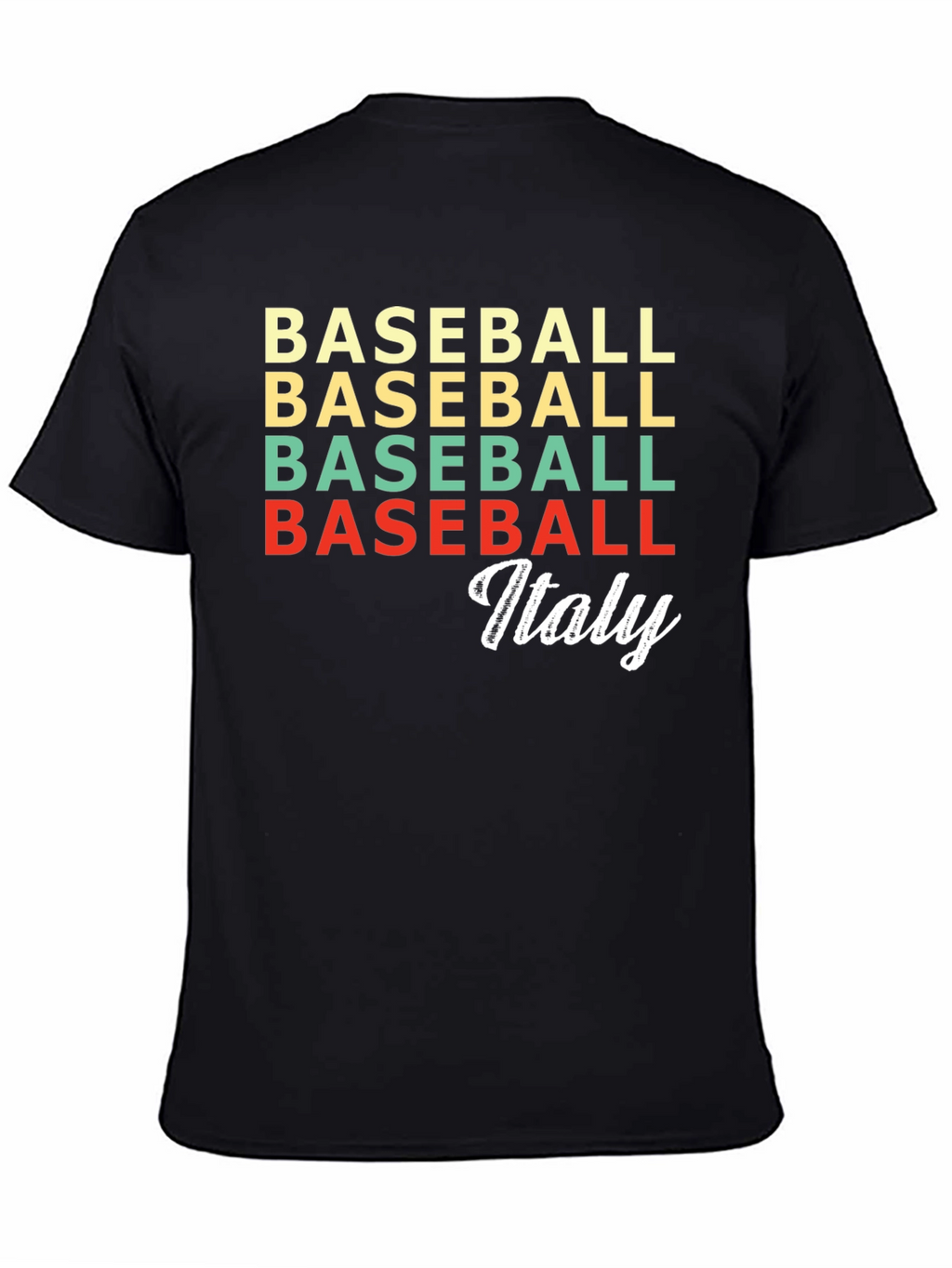 Baseball Italy Retro T-Shirt