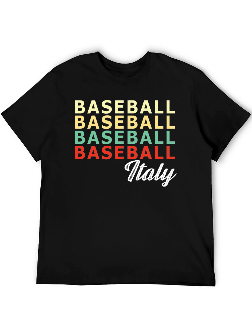 Baseball Italy Retro T-Shirt