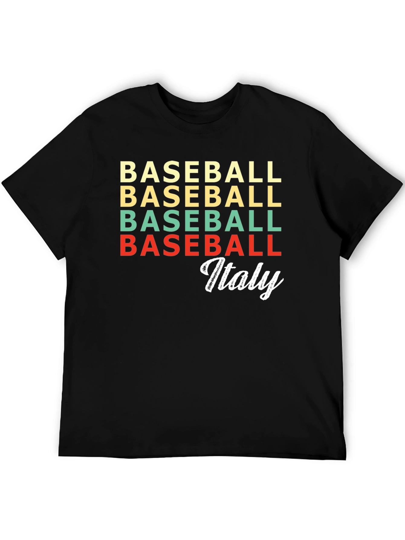 Baseball Italy Retro T-Shirt
