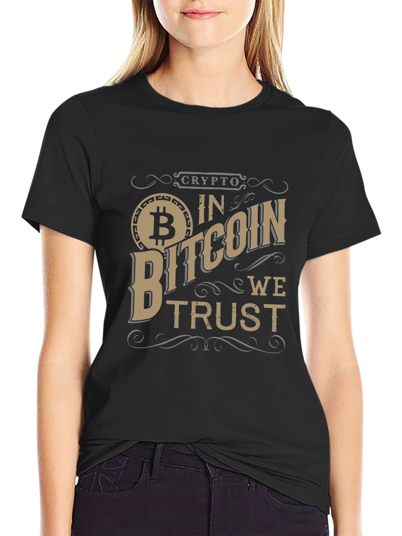 Crypto In Bitcoin We Trust Graphic Tee