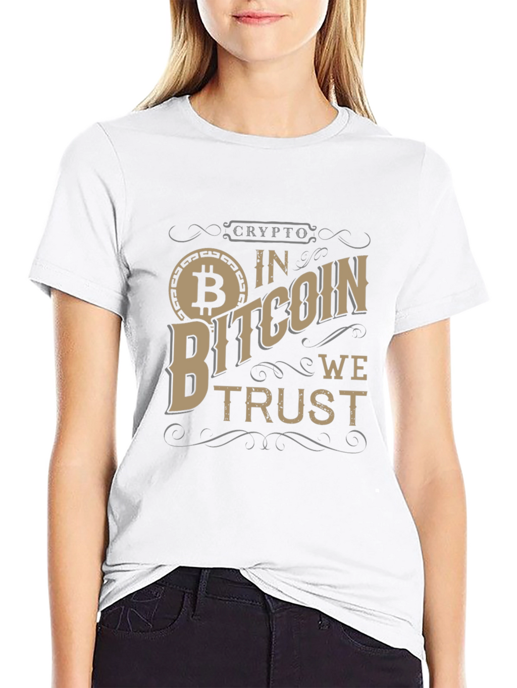 Crypto In Bitcoin We Trust Graphic Tee