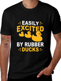 Easily Excited by Rubber Ducks Graphic Tee