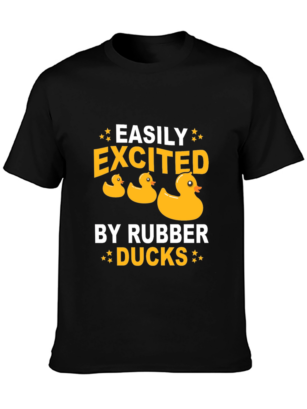 Easily Excited by Rubber Ducks Graphic Tee