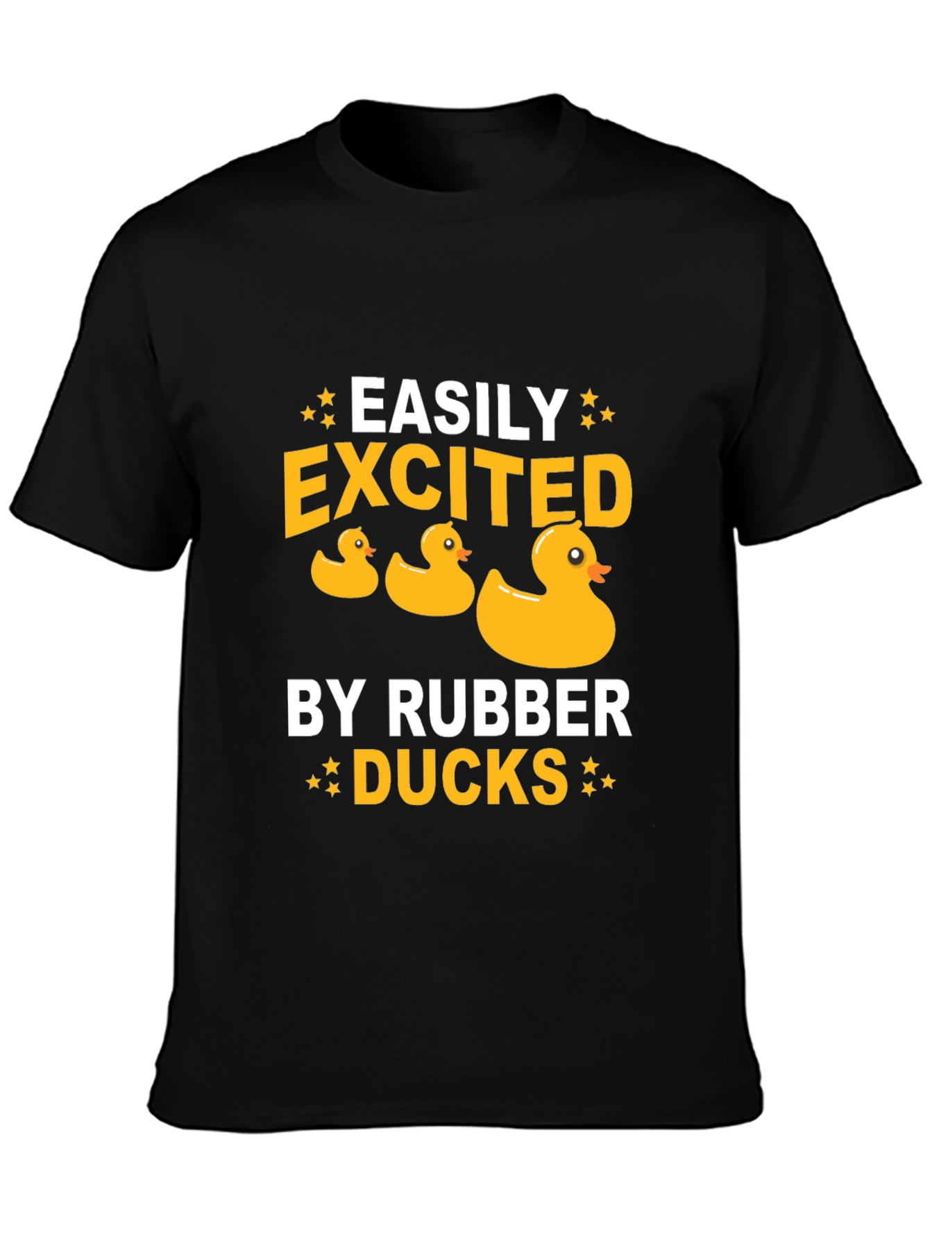 Easily Excited by Rubber Ducks Graphic Tee
