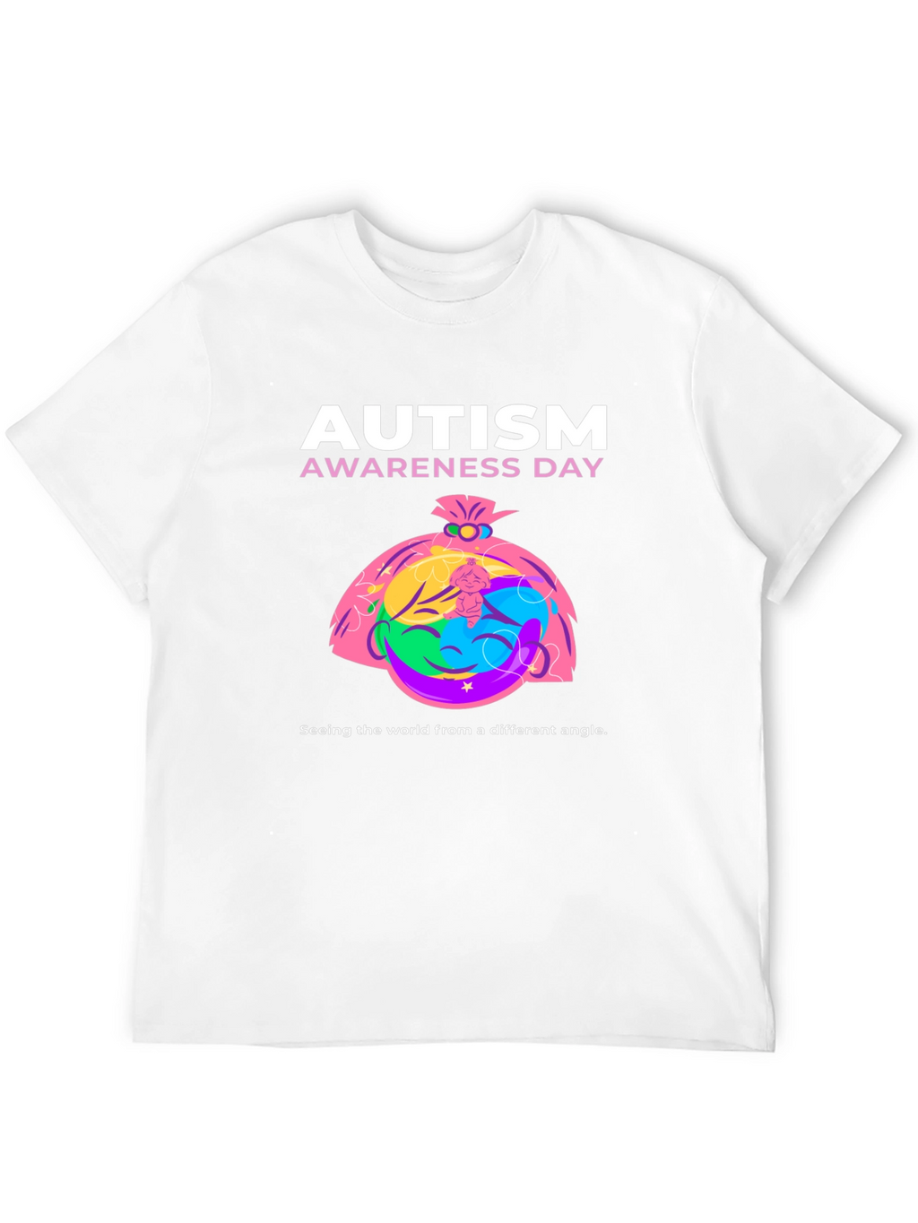 Autism Awareness Day T-Shirt - Different Angle