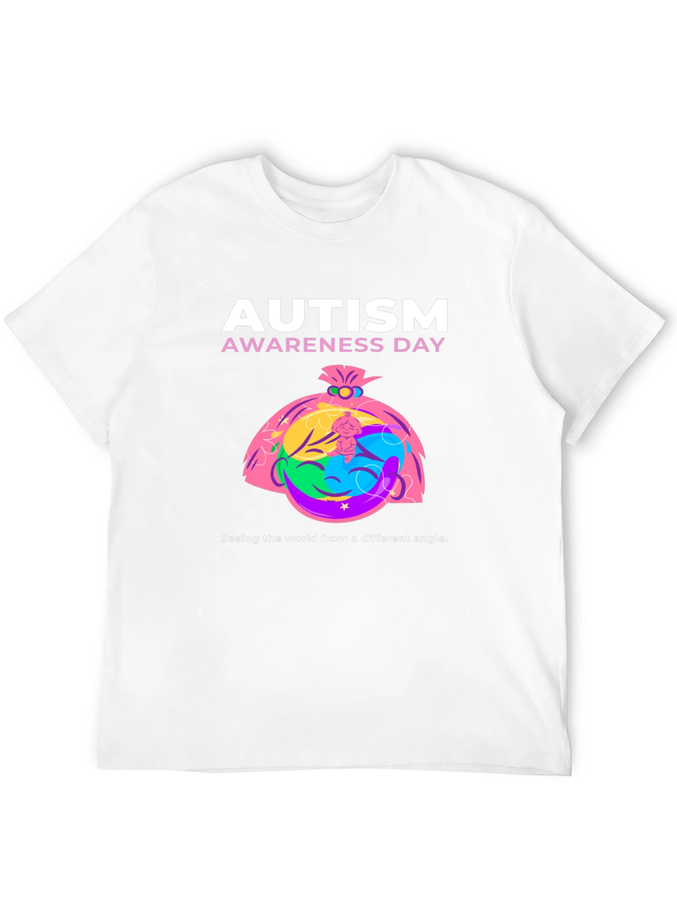 Autism Awareness Day T-Shirt - Different Angle