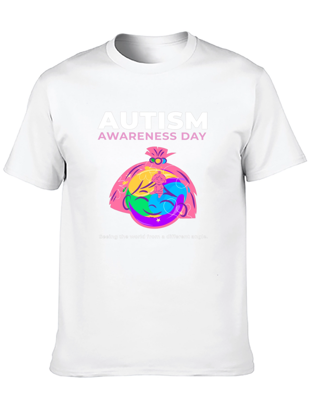 Autism Awareness Day T-Shirt - Different Angle