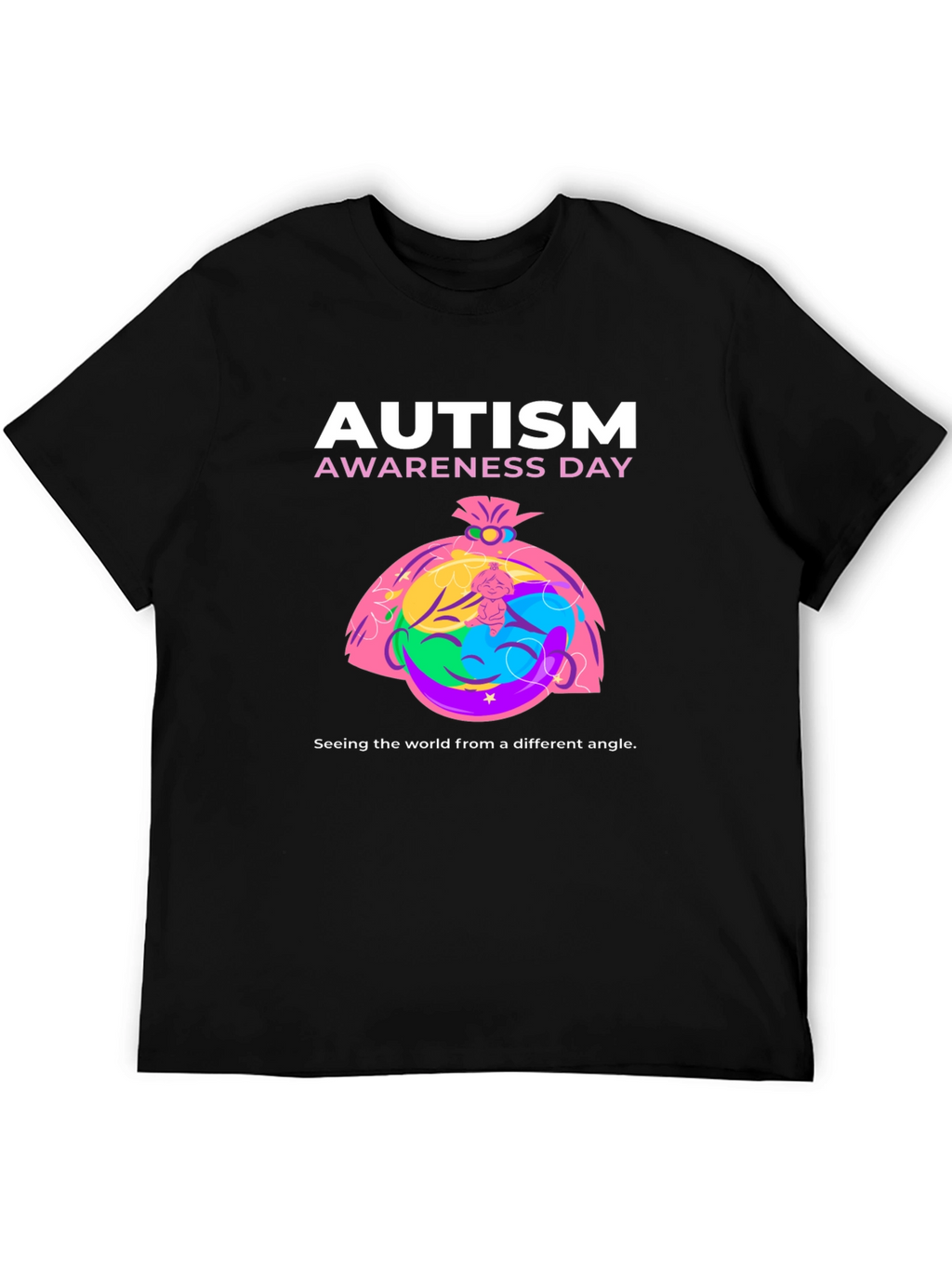 Autism Awareness Day T-Shirt - Different Angle