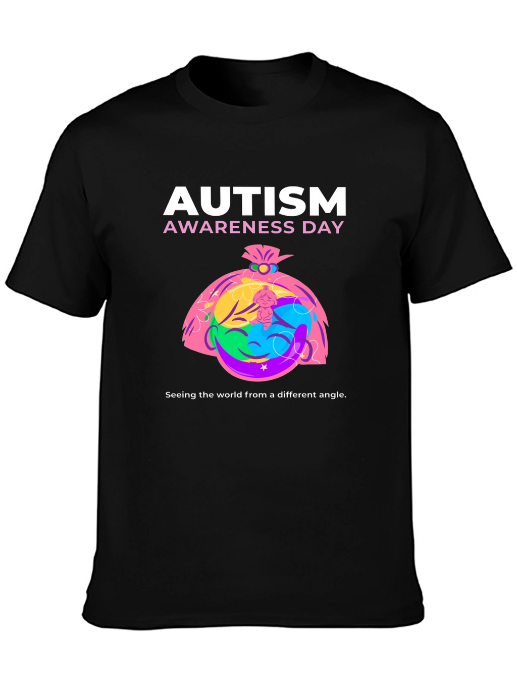 Autism Awareness Day T-Shirt - Different Angle