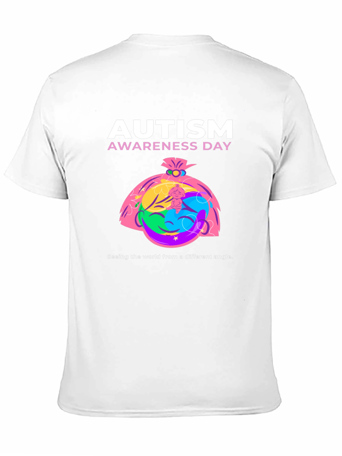 Autism Awareness Day T-Shirt - Different Angle