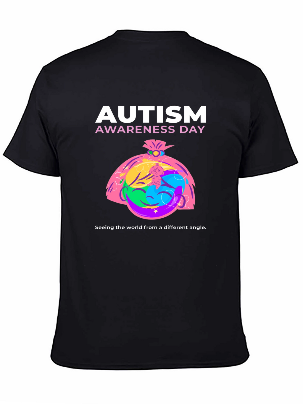 Autism Awareness Day T-Shirt - Different Angle