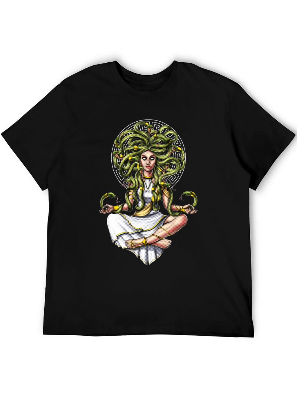 Medusa Graphic Tee - Serpent Hair Goddess Design