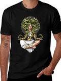 Medusa Graphic Tee - Serpent Hair Goddess Design