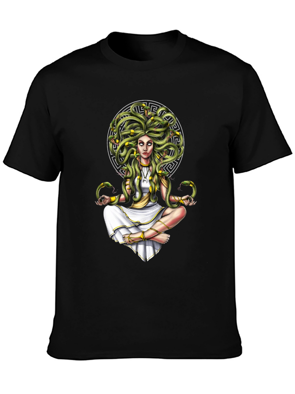Medusa Graphic Tee - Serpent Hair Goddess Design