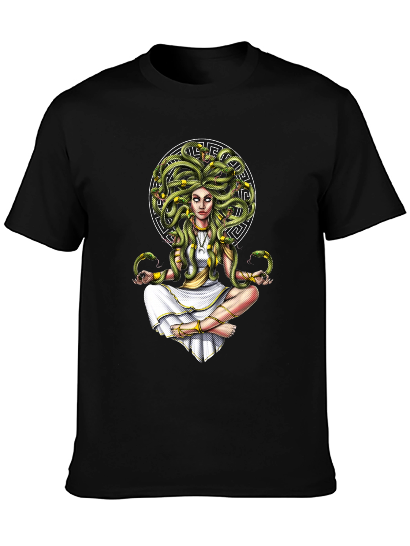 Medusa Graphic Tee - Serpent Hair Goddess Design