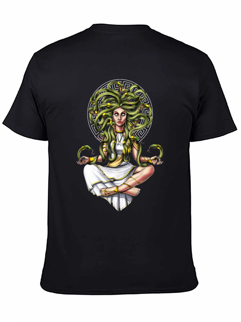 Medusa Graphic Tee - Serpent Hair Goddess Design