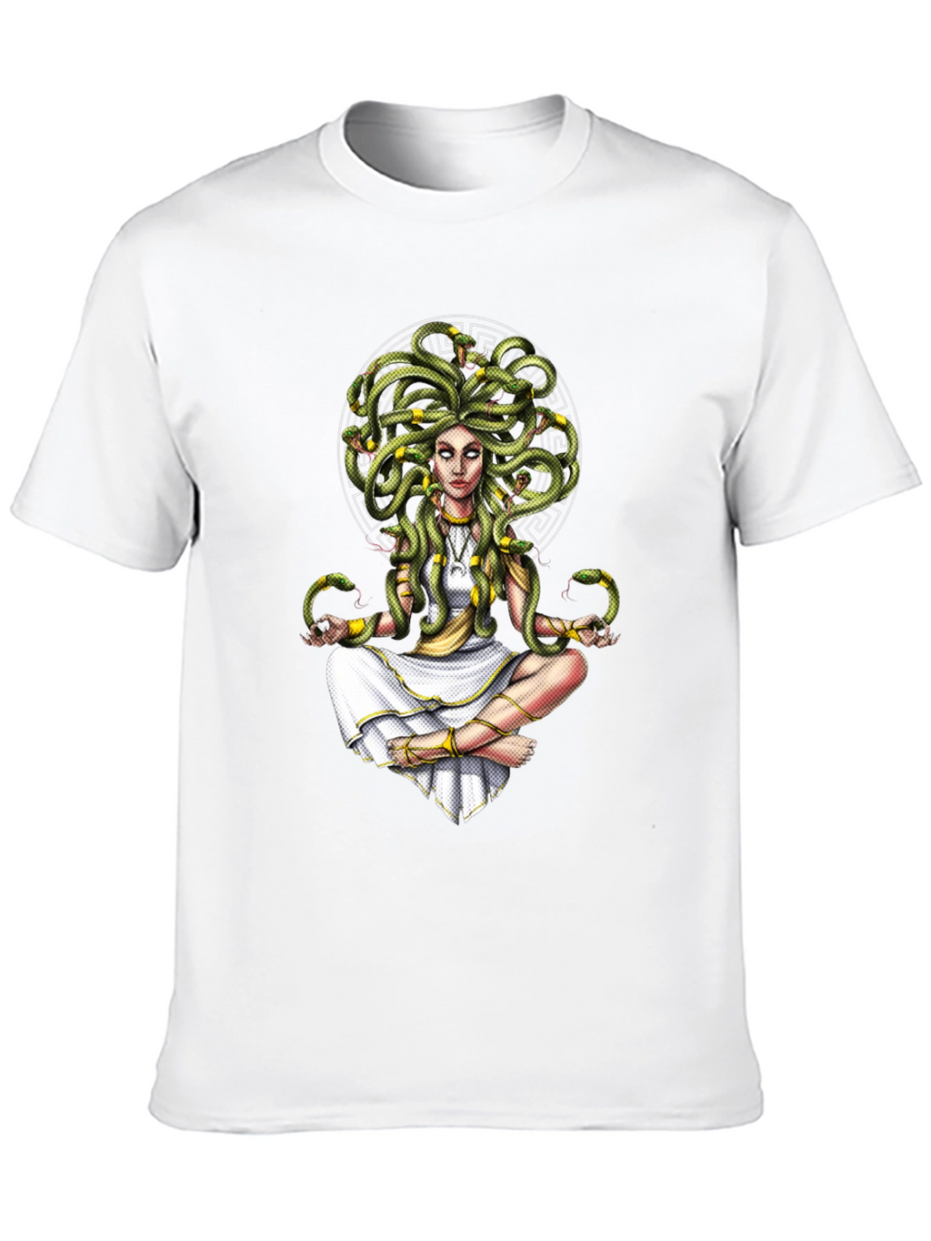 Medusa Graphic Tee - Serpent Hair Goddess Design