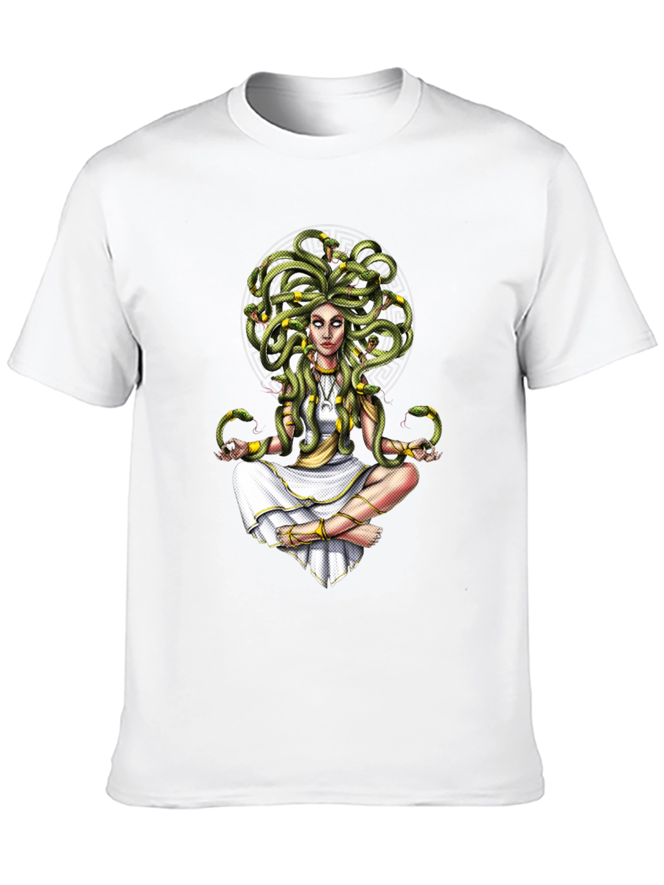 Medusa Graphic Tee - Serpent Hair Goddess Design