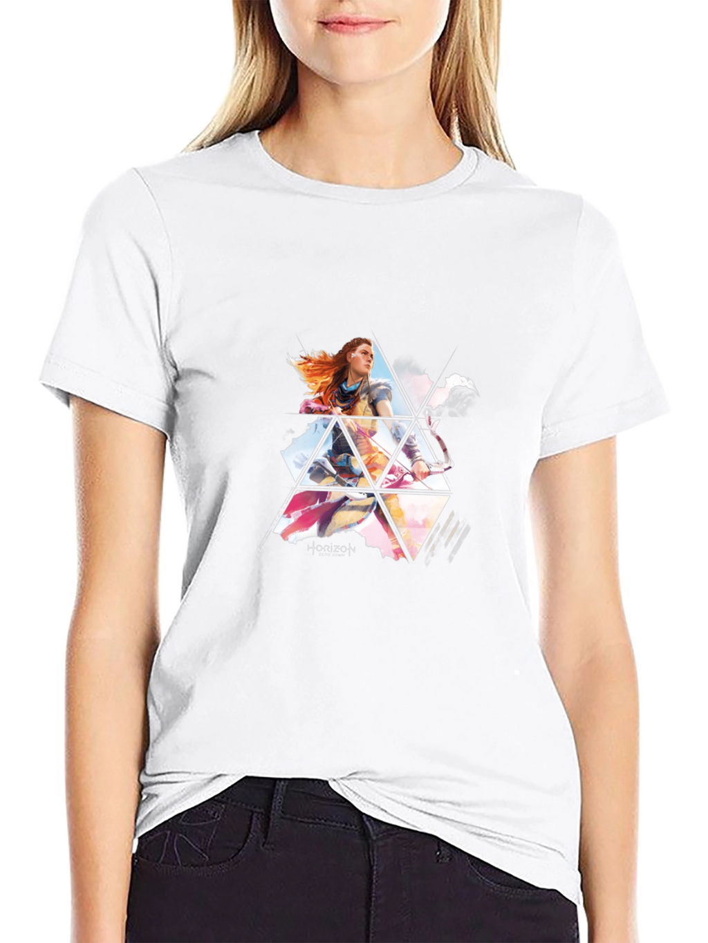 Horizon Forbidden West Mens Black T-Shirt