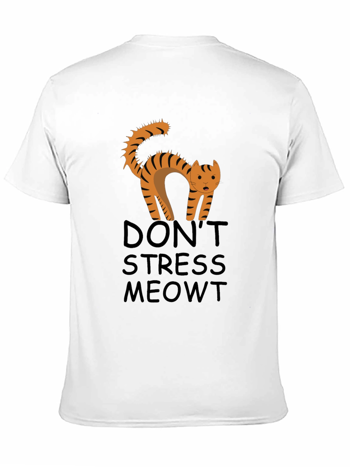 Dont Stress Meowt Black Graphic Tee