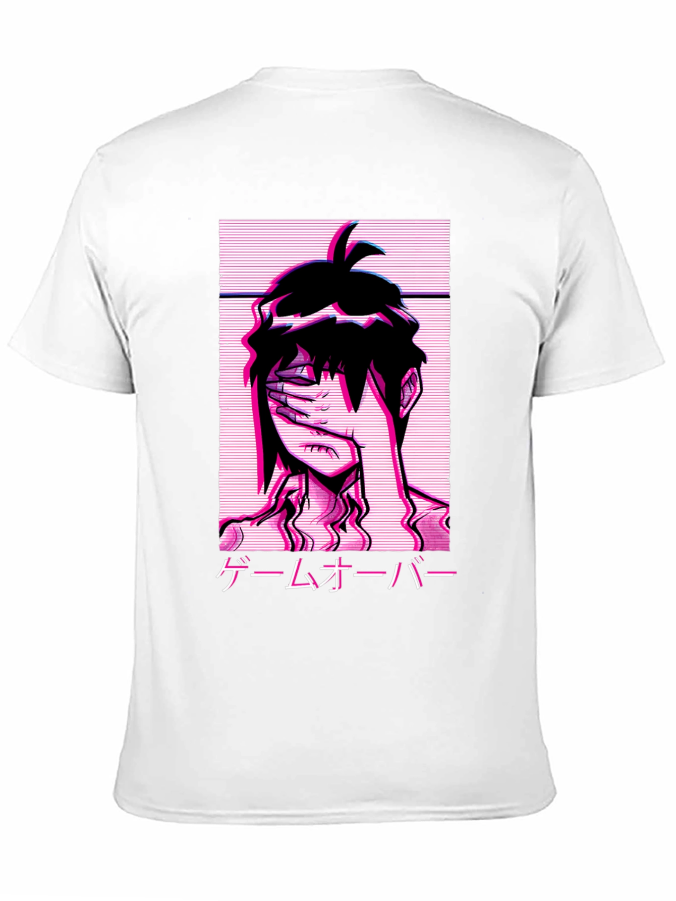 Game Over Vaporwave Anime Graphic Tee