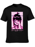 Game Over Vaporwave Anime Graphic Tee