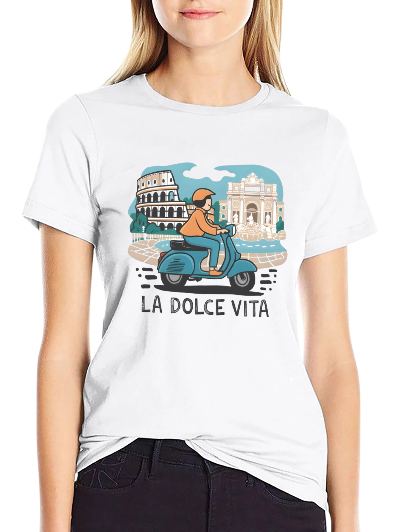 La Dolce Vita Italy Scooter T-Shirt