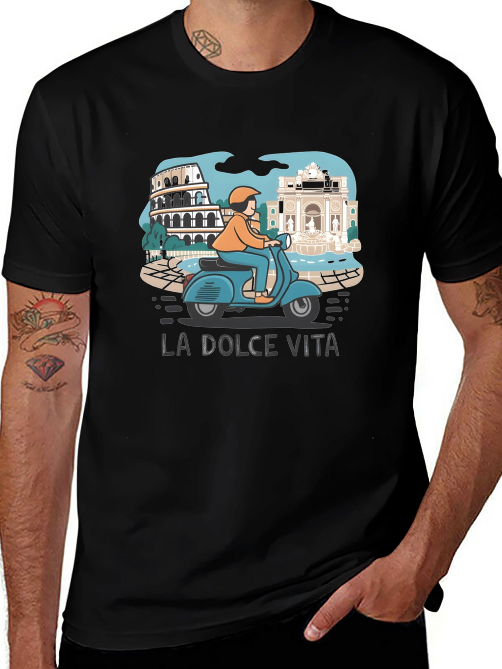 La Dolce Vita Italy Scooter T-Shirt