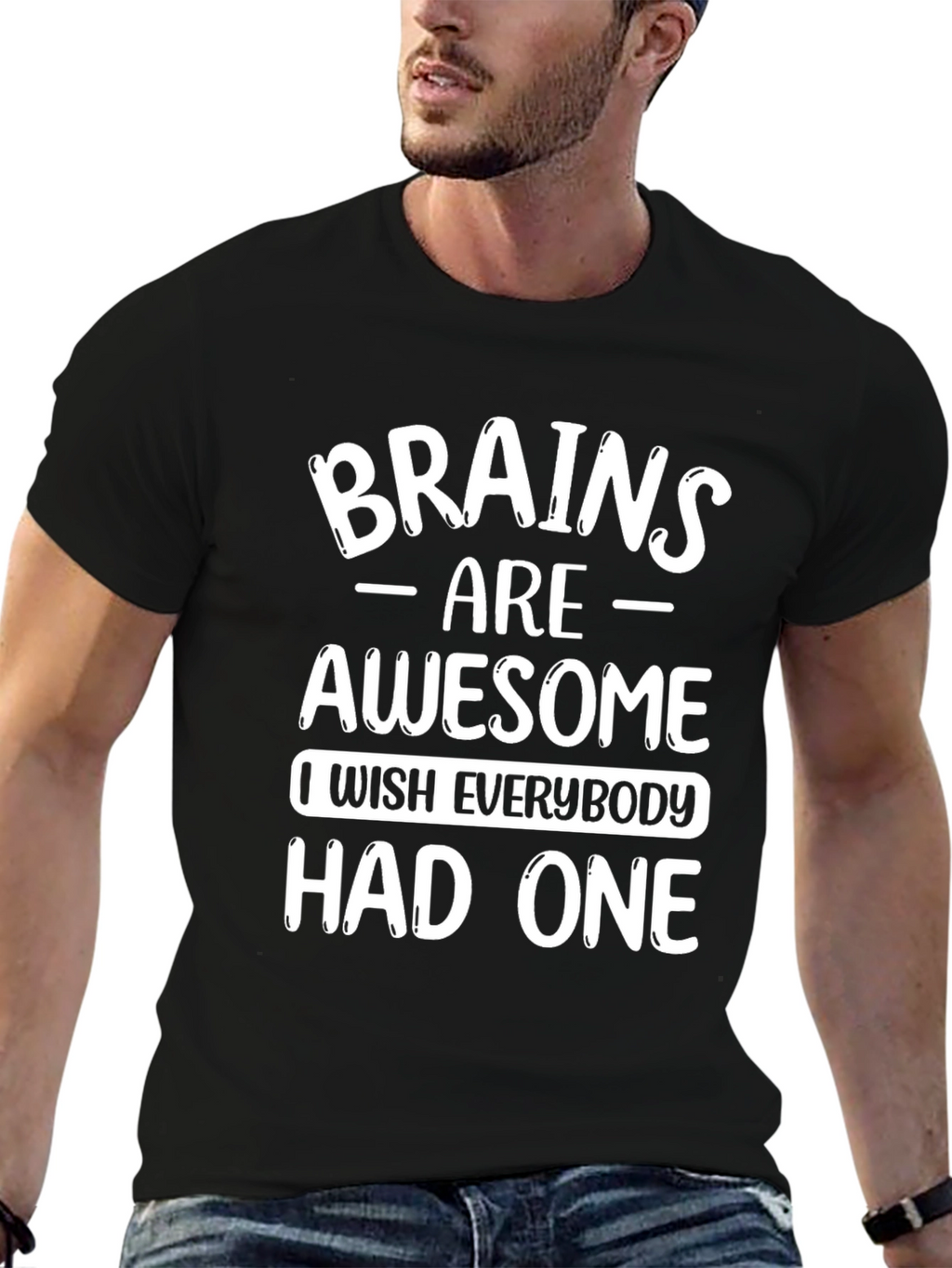 Brains Are Awesome Graphic T-Shirt