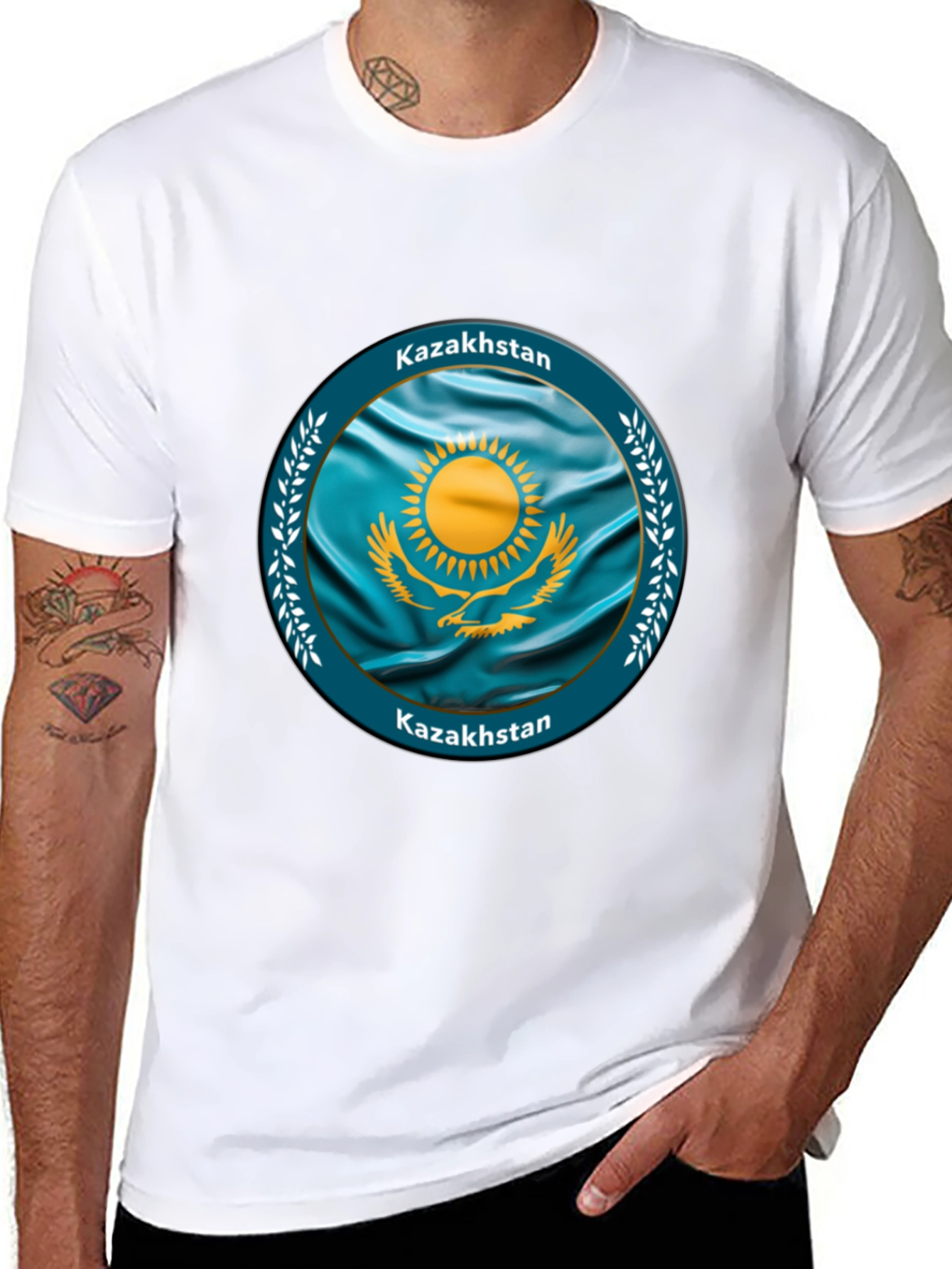 Kazakhstan Flag T-Shirt - Show Your Pride!