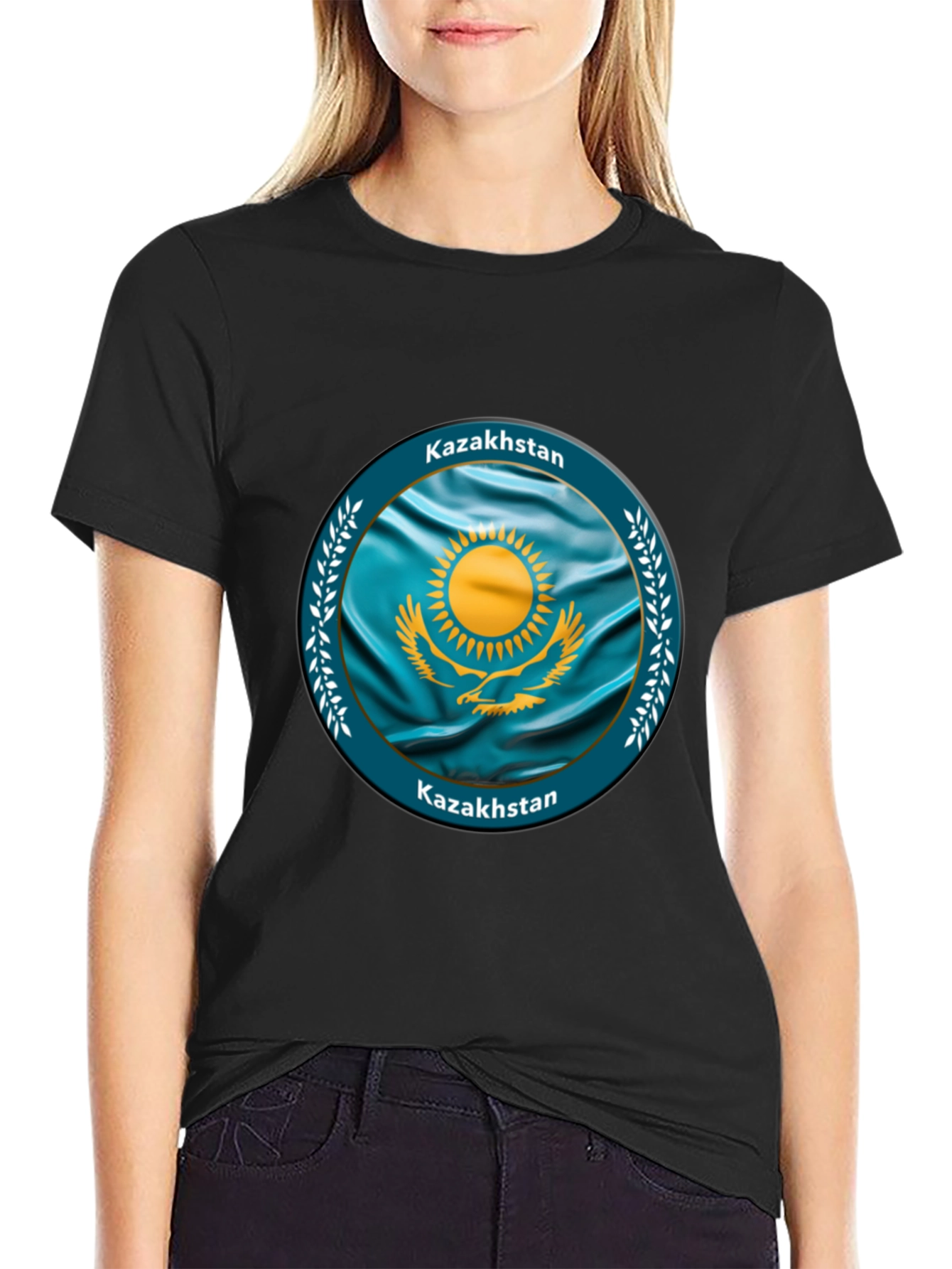 Kazakhstan Flag T-Shirt - Show Your Pride!